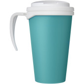 Americano® Grande 350 ml mug with spill-proof lid - Aqua blue/White