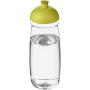 H2O Active® Pulse 600 ml bidon met koepeldeksel - Transparant/Lime