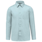 Men's easy-care polycotton poplin shirt Ice Mint XS