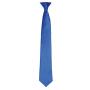 'Colours' Satin Clip Tie, Royal Blue, ONE, Premier