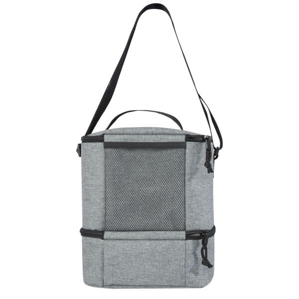 Tundra 9-can GRS RPET lunch cooler bag 7L - Heather grey