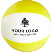 Ballon de plage gonflable en PVC Lola blanc