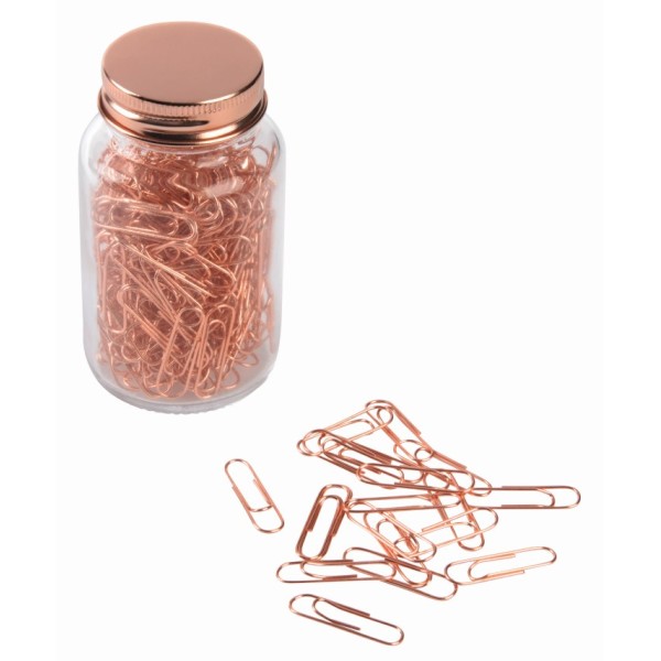 Paperclips in glas COPPER CLIPS