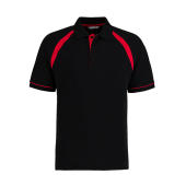 Classic Fit Oak Hill Polo - Black/Bright Red - S