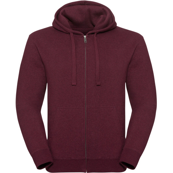 Authentic Full zip hooded melange sweatshirt