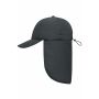 MB6243 6 Panel Cap with Neck Guard - carbon - one size