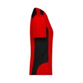 Ladies' Workwear T-Shirt - STRONG - - red/black - 4XL