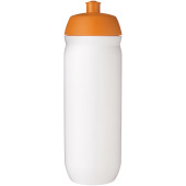 HydroFlex™ 750 ml klämbar sportflaska - Orange/Vit