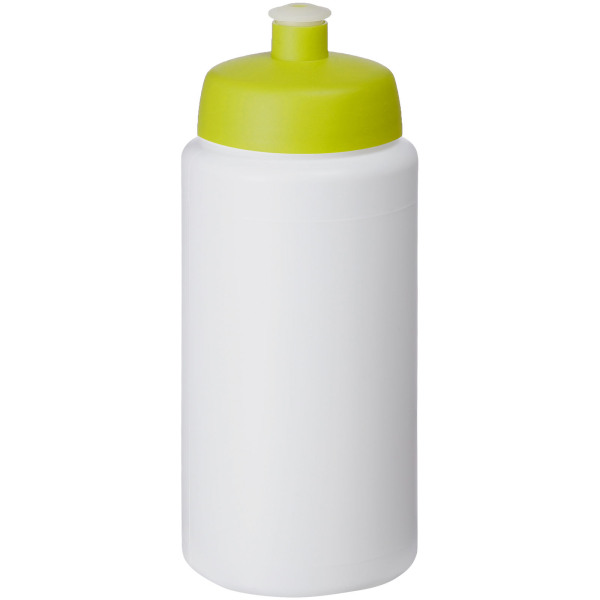 Baseline® Plus grip 500 ml sports lid sport bottle - White/Lime