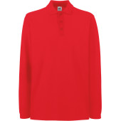 Premium Long Sleeve Polo (63-310-0) Red XXL