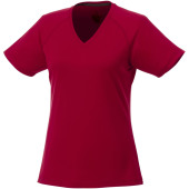 Amery cool fit V-hals dames t-shirt met korte mouwen - Rood - XS