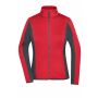 Ladies' Structure Fleece Jacket - red/carbon - XXL