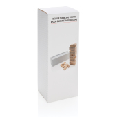 Deluxe houtblok stapelspel, wit