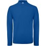 ID.001 Men's long-sleeve polo shirt Royal Blue XXL