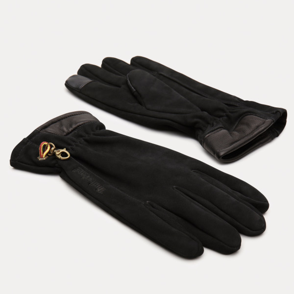 Touchscreen-handschoenen nubuck Black M