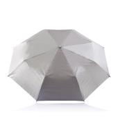 Deluxe 21,5” 2-in-1 automatische paraplu, zilver