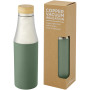Hulan koperen vacuüm geïsoleerde roestvrijstalen fles van 540 ml met bamboe deksel - Heather groen