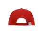 MB016 6 Panel Cap Laminated - red - one size
