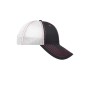 MB6229 6 Panel Mesh Cap - graphite/red/white - one size