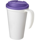 Americano® Grande 350 ml mug with spill-proof lid - White/Purple