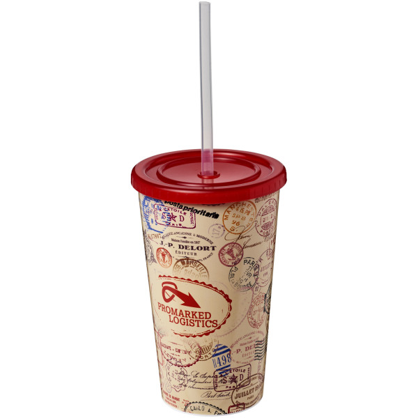 Brite-Americano® 350 ml double-walled stadium cup - Red