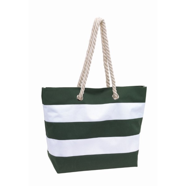 Strandtas van 300D polyester SYLT groen, wit