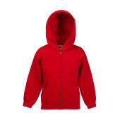 Kids Premium Hooded Sweat Jacket - Red - 116 (5-6)
