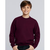 Heavyweight Blend Youth Crew Neck - Red