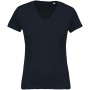 Dames-t-shirt BIO-katoen V-hals Navy XXL