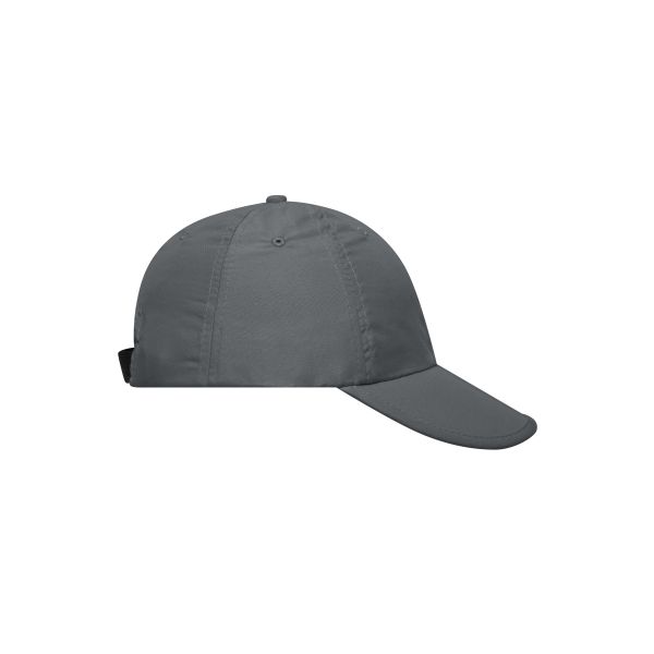 MB6155 6 Panel Pack-a-Cap - dark-grey - one size