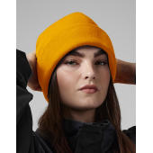 Recycled Fleece Cuffed Beanie - Black - One Size