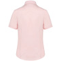 Dames Oxford blouse korte mouwen Oxford Pale Pink 3XL