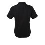 Ladies' Shirt Shortsleeve Micro-Twill - black - 3XL