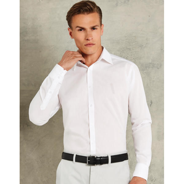Slim Fit Business Shirt LS - White