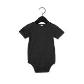 Baby Jersey Short Sleeve One Piece - Dark Grey Heather - 18-24