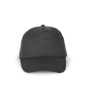 First - 5 panels cap Dark Grey One Size