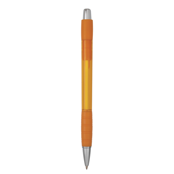 BIC® striped Grip Pen met logo
