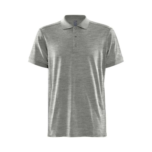 Craft Core blend polo shirt men grey melange xl