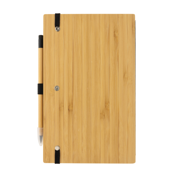 FSC® bamboe notitieboek en inifity potloodset, bruin