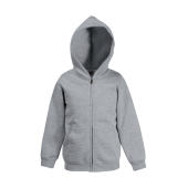 Kids Premium Hooded Sweat Jacket - Heather Grey - 140 (9-11)