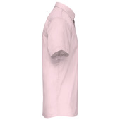 Overhemd in onderhoudsvriendelijk polykatoen-popeline korte mouwen heren Pale Pink XS