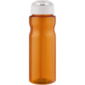 H2O Active® Eco Base 650 ml sportfles met tuitdeksel - Oranje/Wit