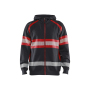 Hooded sweatshirt met rits High Vis