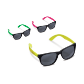 Zonnebril neon UV400 - Zwart / Geel