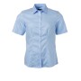 Ladies' Shirt Shortsleeve Micro-Twill - light-blue - XS