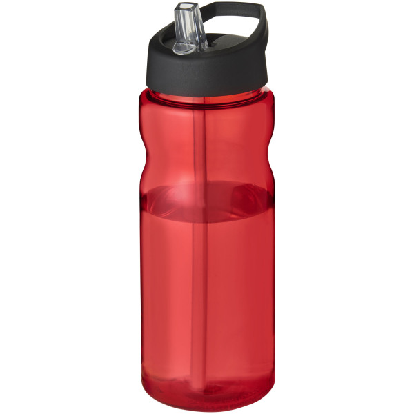 H2O Active® Base Tritan™ 650 ml spout lid sport bottle - Red/Solid black
