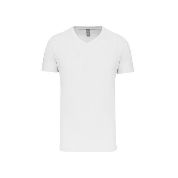 Heren-t-shirt BIO150 V-hals White 3XL