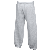 Kids Premium Elasticated Cuff Jog Pants - Heather Grey - 128 (7-8)
