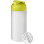 Baseline® Plus 500 ml sportfles met shaker bal - Lime/Frosted transparant