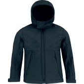 Kids' hooded softshell jacket Navy 5/6 ans